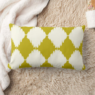 Cojín Lumbar Piloto de iKat Diamond Chartreuse y Ivory Design