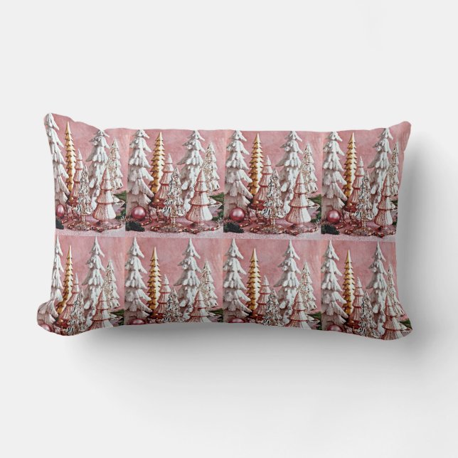 COJÍN LUMBAR "PILOTO DE NAVIDADES DE PINK MODERNOS DE GUAY" (Anverso)