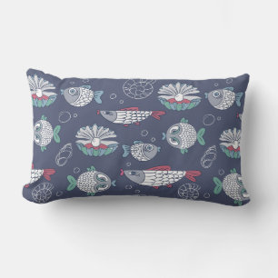 Cojín Lumbar Pilotos de lanzamiento de patrón de pescado