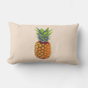 Cojín Lumbar Piña sobre beige claro