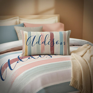 Cojín Lumbar Pinceladas de pastel personalizadas