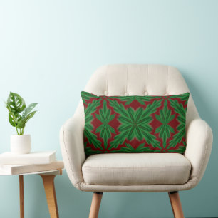 Cojín Lumbar Pine Mandala Garnet Lumbar Pillow