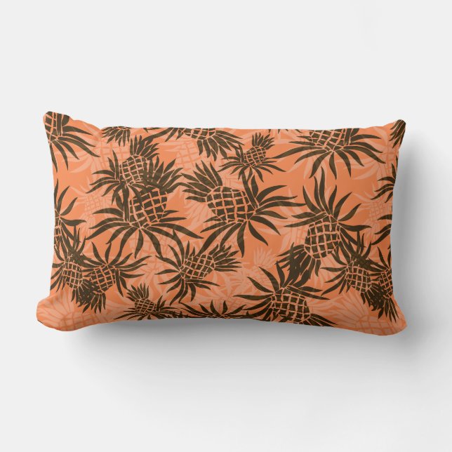 Cojín Lumbar Pineapple Camo Hawái Pillows Lumbar (Anverso)