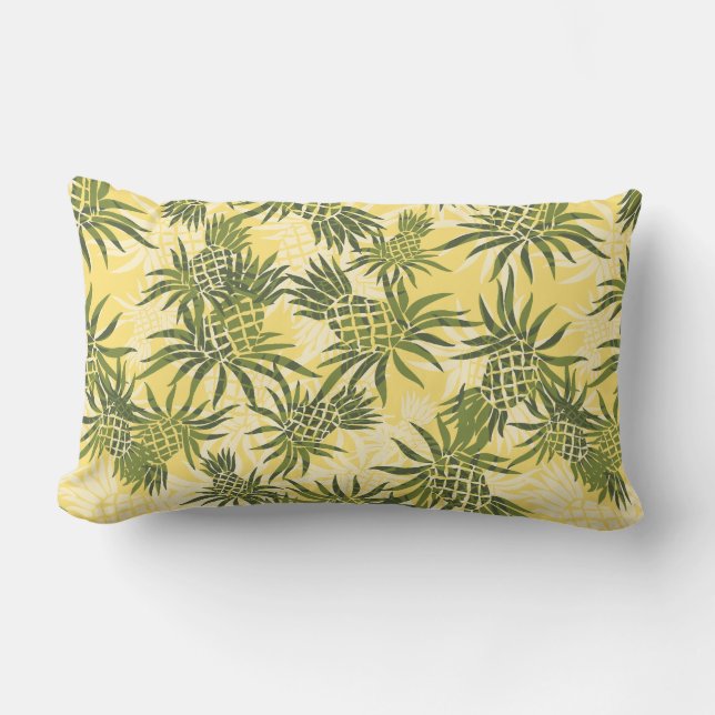 Cojín Lumbar Pineapple Camo Hawái Pillows Lumbar (Anverso)