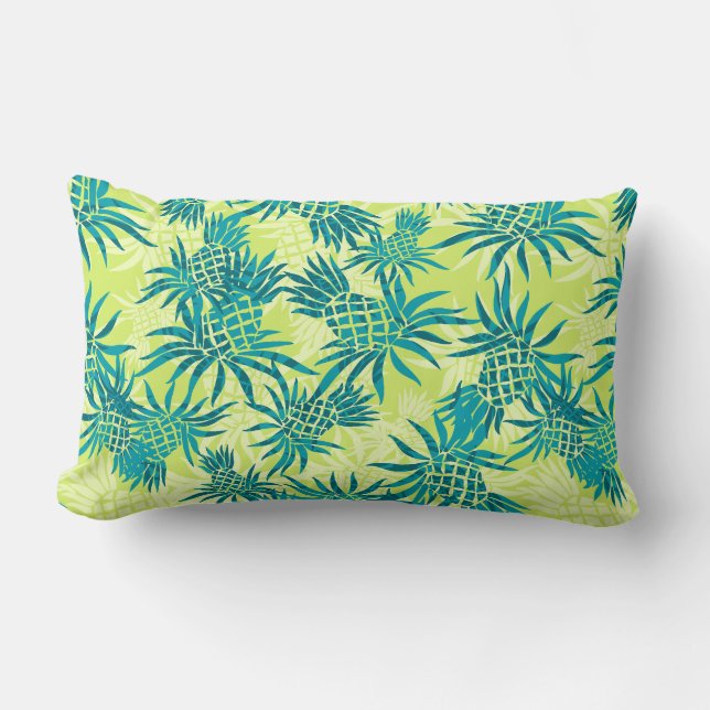 Cojín Lumbar Pineapple Camo Hawái Pillows Lumbar (Anverso)
