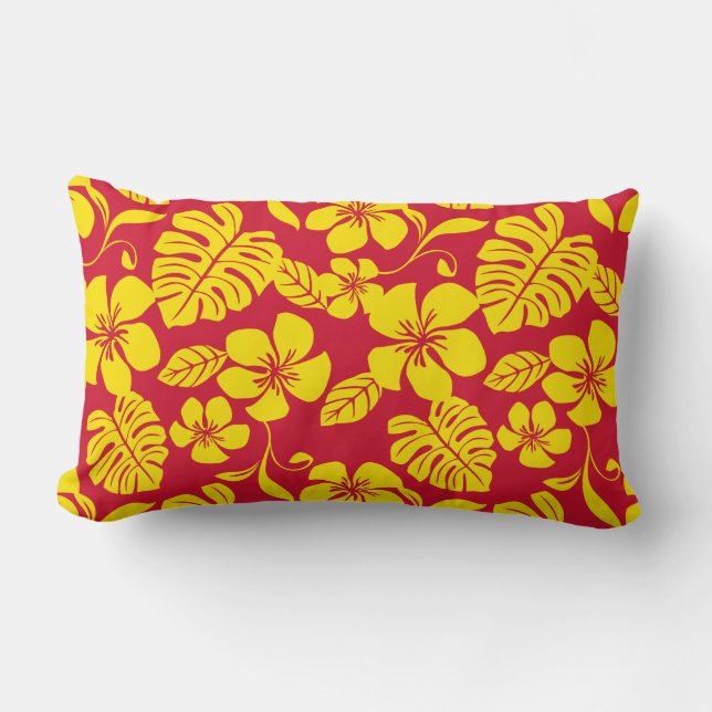 COJÍN LUMBAR PINK BIKINI (ROJO/ORO) (Anverso)