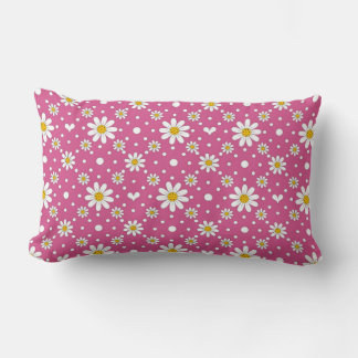Cojín Lumbar Pink Daisy Pillow
