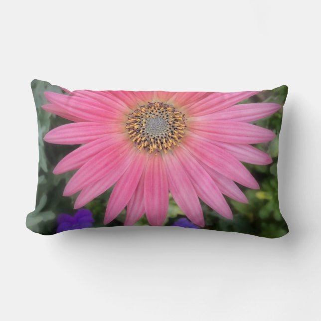 Cojín Lumbar Pink Gerbera Daisy Lumbar Pillow (Anverso)