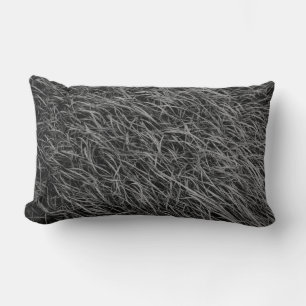 Cojín Lumbar Pintura abstracta en blanco y negro