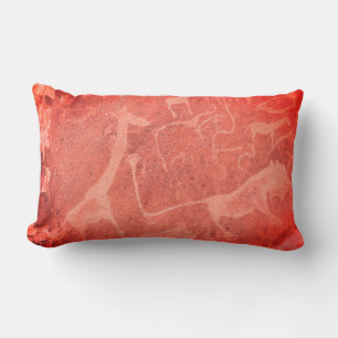 Cojín Lumbar Pintura de arte rock de Namibia África