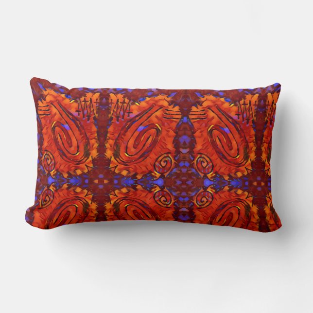 Cojín Lumbar Pintura de dedo - Pepper (Anverso)