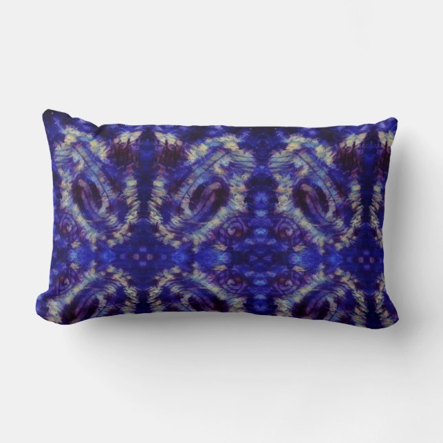 Cojín Lumbar Pintura de Dedo - Violento (Anverso)