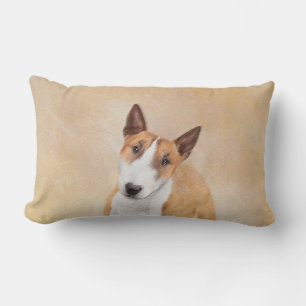 Cojín Lumbar Pintura Miniatura de Bull Terrier - Cute Original 