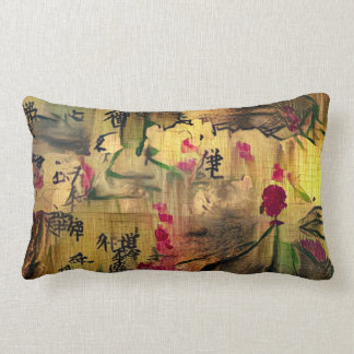 Cojín Lumbar Pintura oriental. Estilo japonés