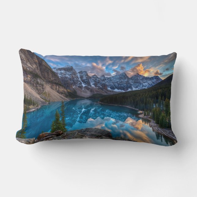 Cojín Lumbar Pintura sobre Moraine (Anverso)