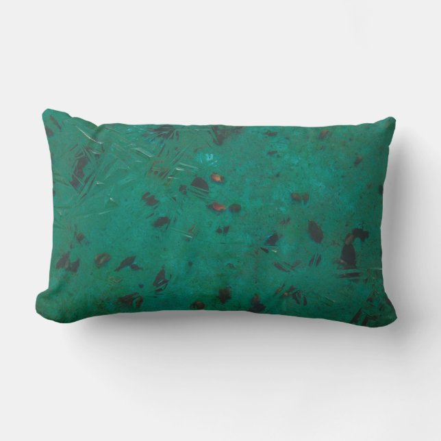 Cojín Lumbar Pintura verde y negra (Anverso)