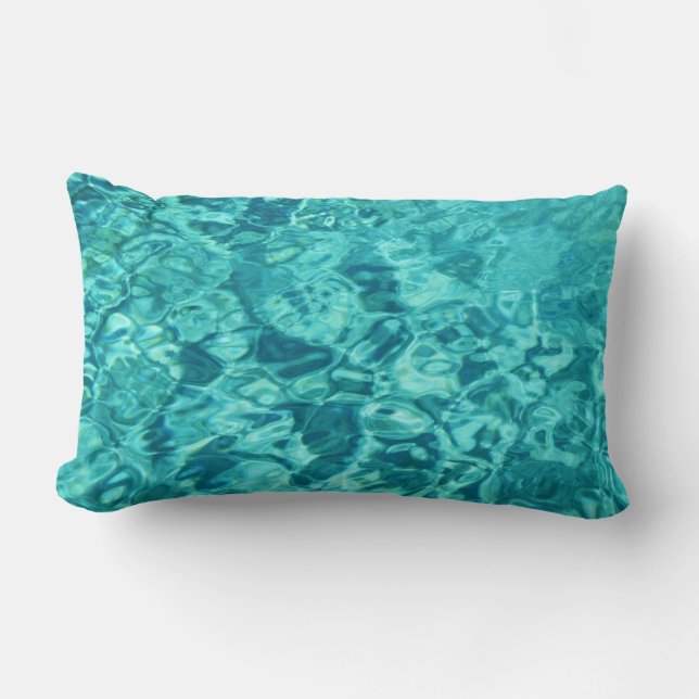 Cojín Lumbar Piscina Agua Gran Reloj (Anverso)