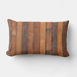 Cojín Lumbar Piso de madera del antiguo Shabby