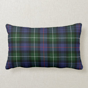 Cojín Lumbar Plaid Clan MacKenzie Purple Green Check Tartan
