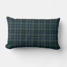 Cojín Lumbar Plaid Clan Robertson Green Purple Check Tartan