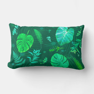 Cojín Lumbar Plantas de hojas tropicales DK