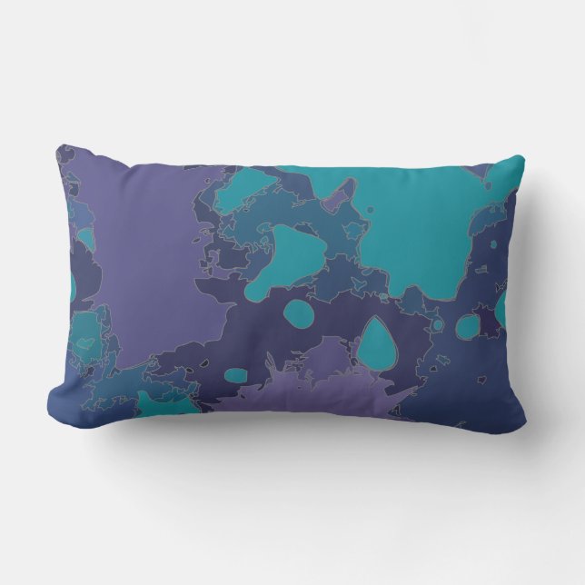 Cojín Lumbar Plantas y gotas (Anverso)