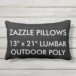 Cojín Lumbar Plantilla lumbar al aire libre NEGRA de encargo de