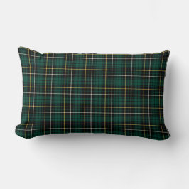 Cojín Lumbar Platos escoceses del clan MacAlpine negro y verde