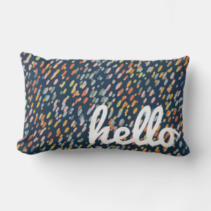 Cojín Lumbar Playful Confetti Dot, Bienvenida Pintoresca Modern