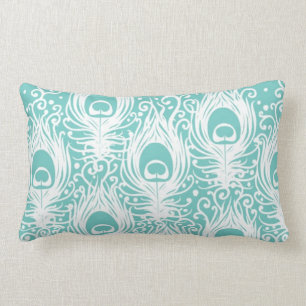 Cojín Lumbar Plumas suaves del pavo real