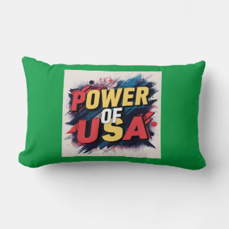 Cojín Lumbar Poder de USA Pillow - Audaz Diseño Patriótico