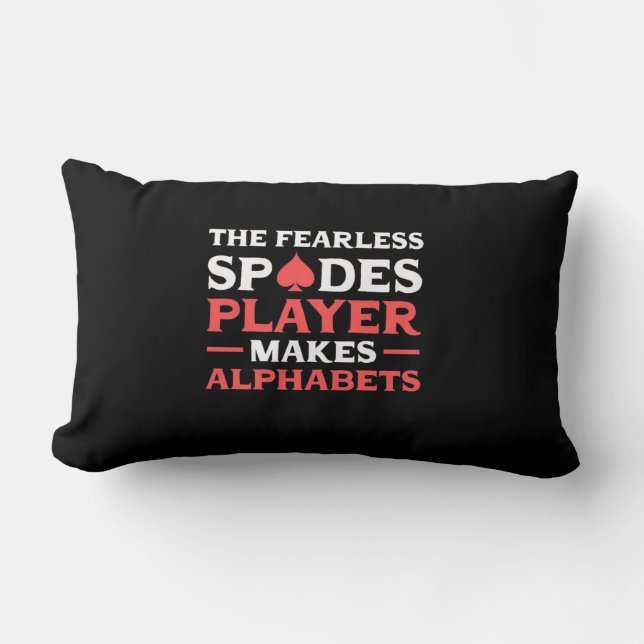 Cojín Lumbar Poker The Fearles Spades Player (Anverso)