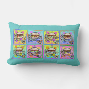 Cojín Lumbar Pop Art HAMBURGER LUMBAR PILLOW