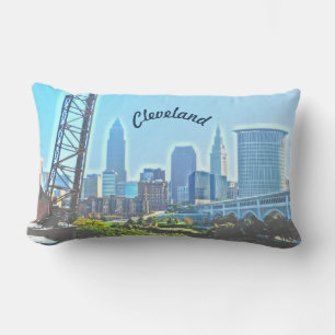 Cojín Lumbar Por la mañana Cleveland Ohio Pillow