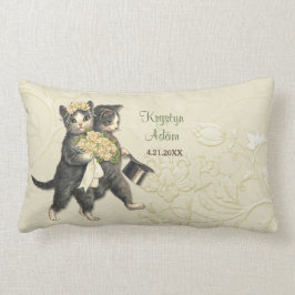 Cojín Lumbar Posada Gatos Boda Ivory-Lumbar Pillow