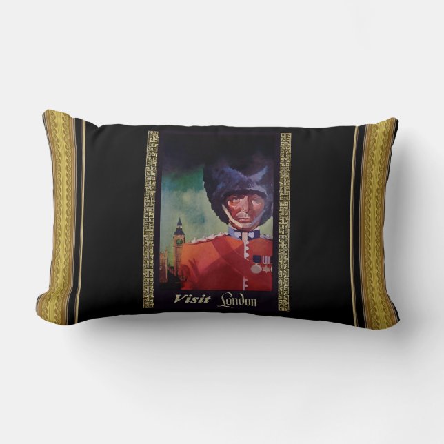 Cojín Lumbar Poster de Londres Lumbar Pillow (Anverso)