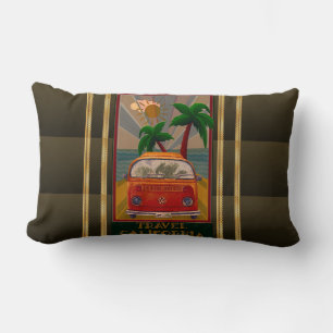 Cojín Lumbar Poster: Viajes a California