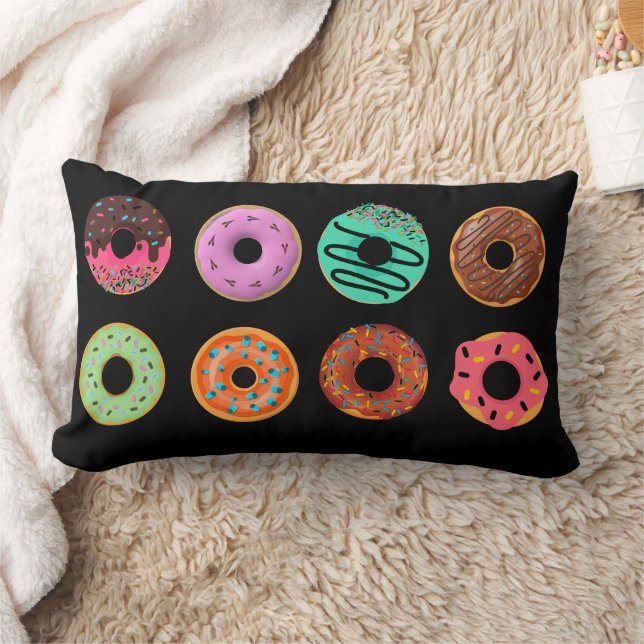 Cojín Lumbar Postre, Donuts Bonitos, Donut Dulce, Donas (Manta)
