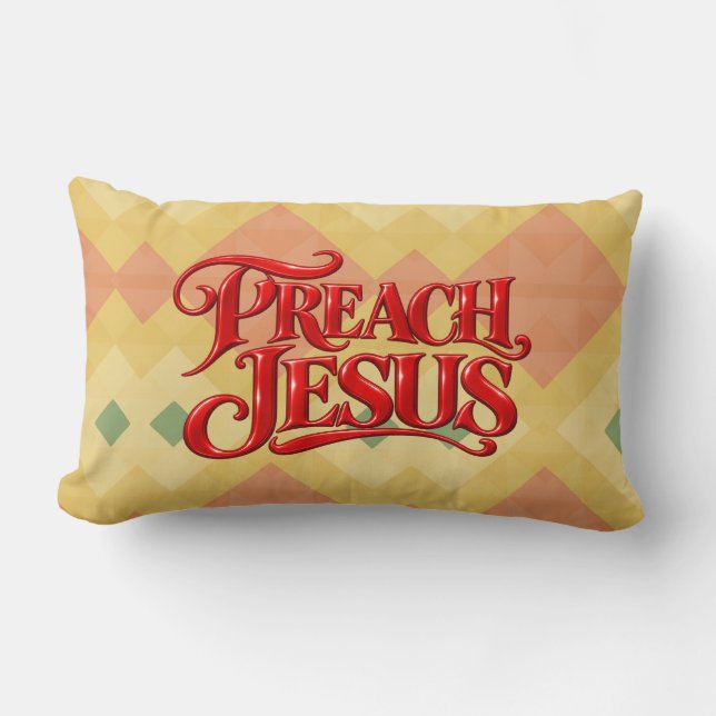 Cojín Lumbar Predica Jesús (Anverso)