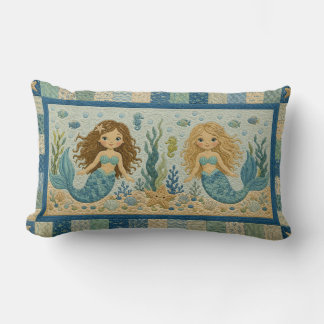 Cojín Lumbar Pretty Mermaid Quilt