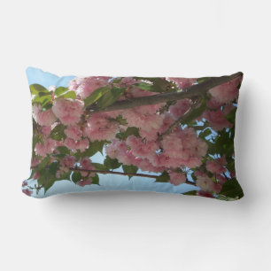 Cojín Lumbar Primavera del Árbol de cerezo IV con doble floreci