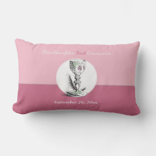 Cojín Lumbar Primera Comunión Nieta Rosa, Cáliz