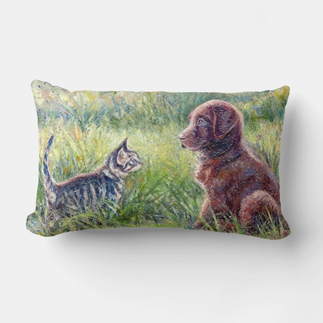 Cojín Lumbar "Primeras introducciones" (Anverso)