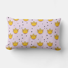 Cojín Lumbar Princesa Kitty cat en morado