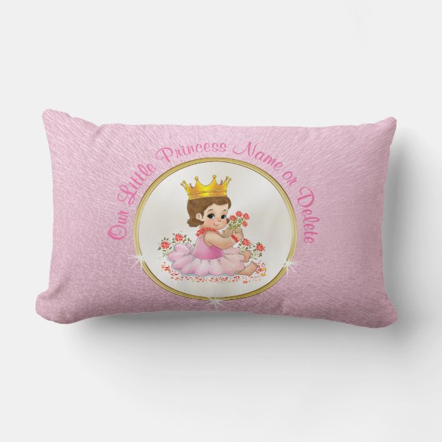 Cojín Lumbar Princesa personalizada Pillow, su texto o foto (Anverso)