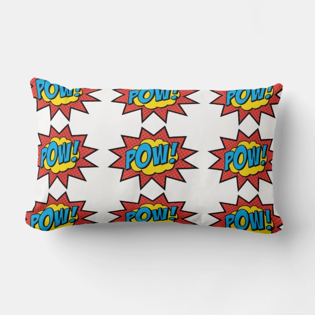 Cojín Lumbar ¡Prisionero de guerra! ¡Almohada del arte pop! (Anverso)