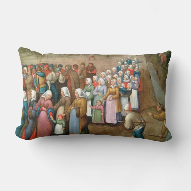 Cojín Lumbar Procesión Boda tradicional (arte vintage) (Anverso)