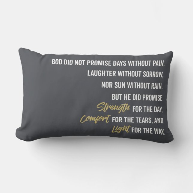 Cojín Lumbar Promesa de la comodidad y de la luz de la fuerza (Anverso)