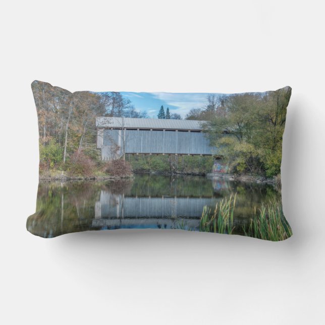 Cojín Lumbar Puente cubierto de Milby (Anverso)