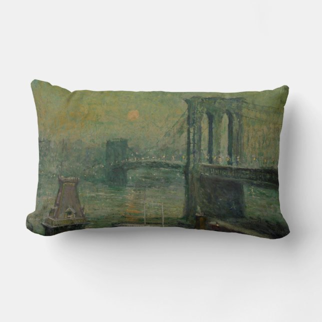 Cojín Lumbar Puente de Brooklyn (monumento de la ciudad de Nuev (Anverso)